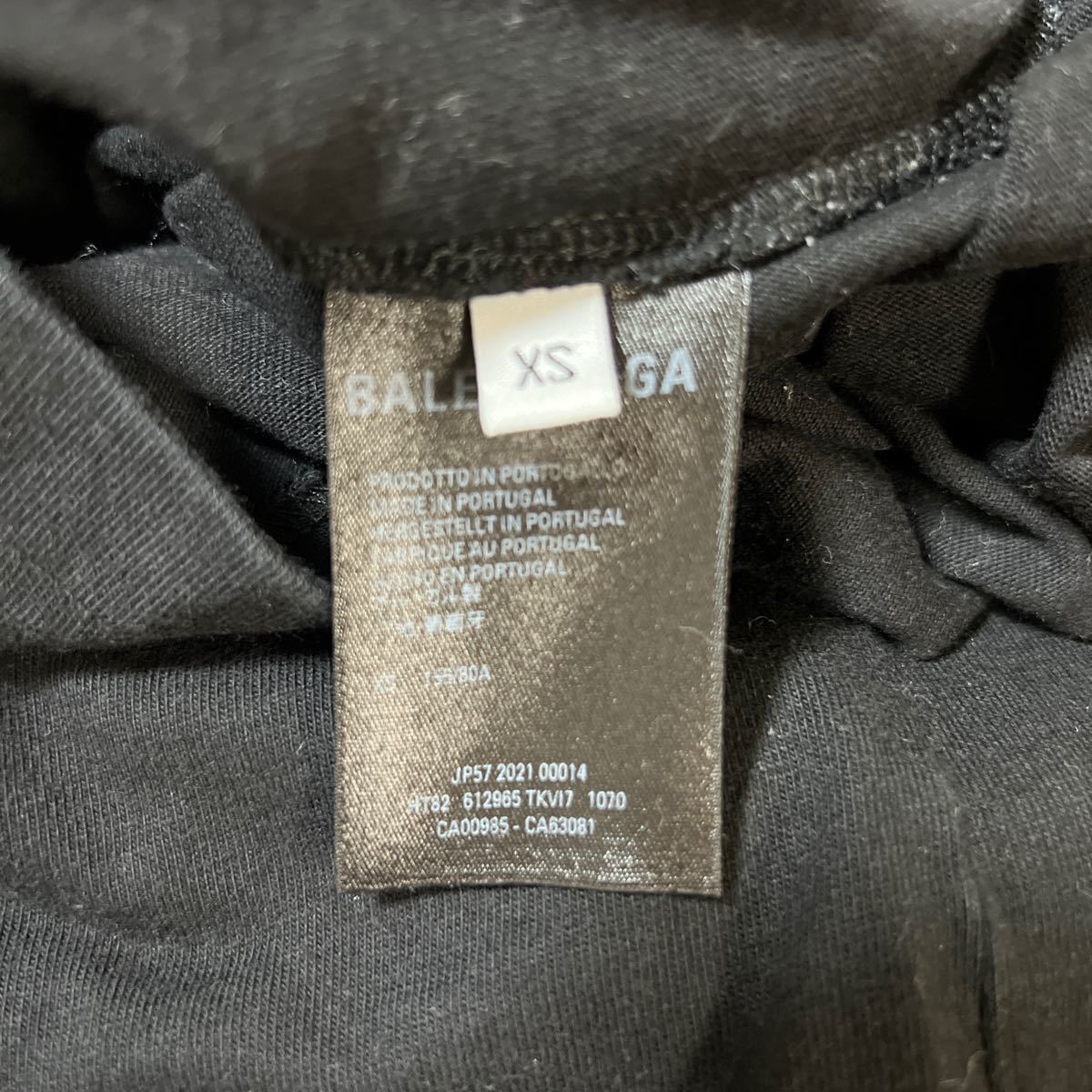 【極美品】BALENCIAGA バレンシアガ BB MODE 立体ロゴ オーバーサイズ Tシャツ size XS ブラック メンズ_画像5