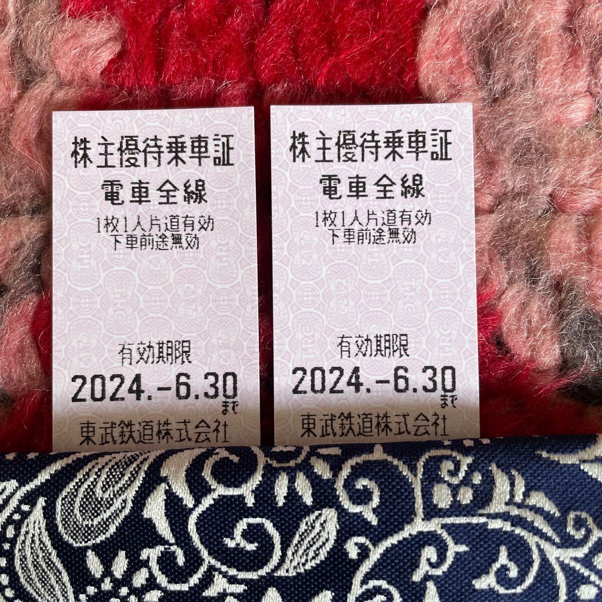 東武鉄道 株主優待乗車証 の画像1