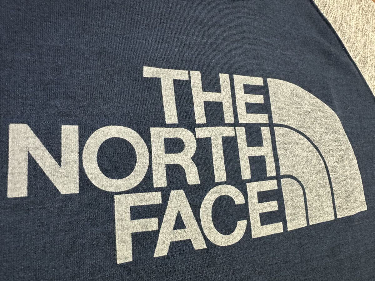 THE NORTH FACE(ザ・ノースフェイス） BB Heather Logo Tee（ヘザーロゴティー）NT31611 希少七分袖 ネイビー S 春先に最適！GOLDWIN正規品の画像5