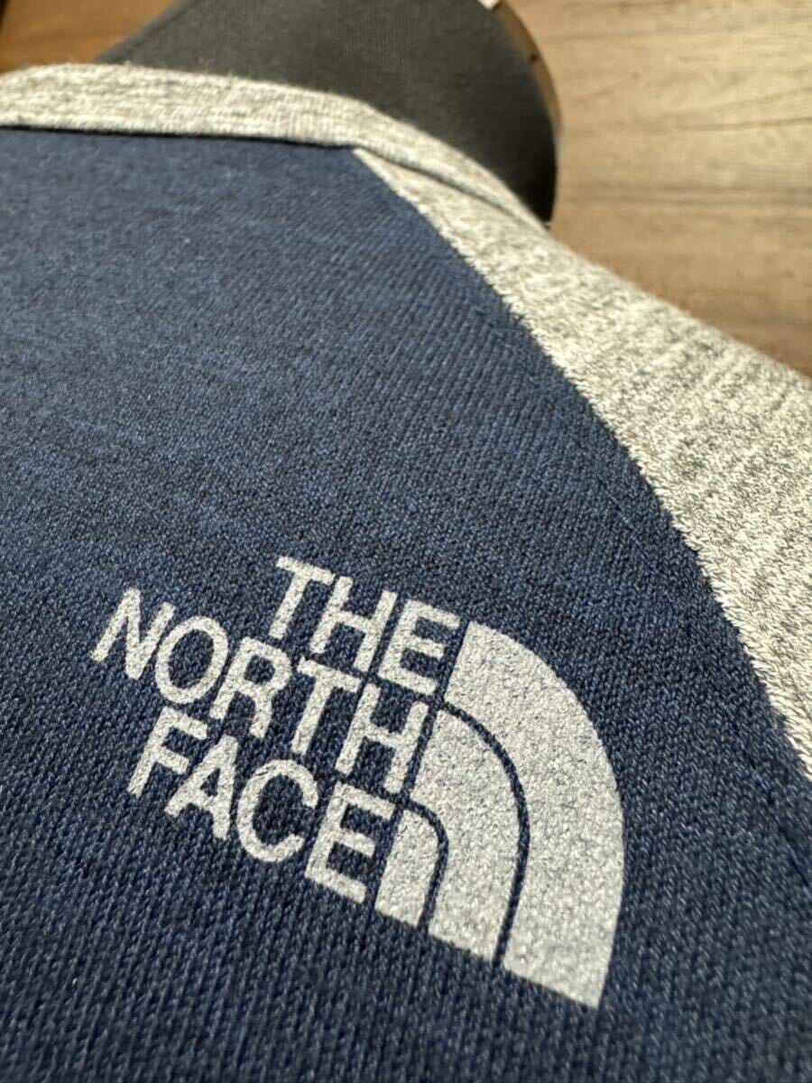 THE NORTH FACE(ザ・ノースフェイス） BB Heather Logo Tee（ヘザーロゴティー）NT31611 希少七分袖 ネイビー S 春先に最適！GOLDWIN正規品の画像6