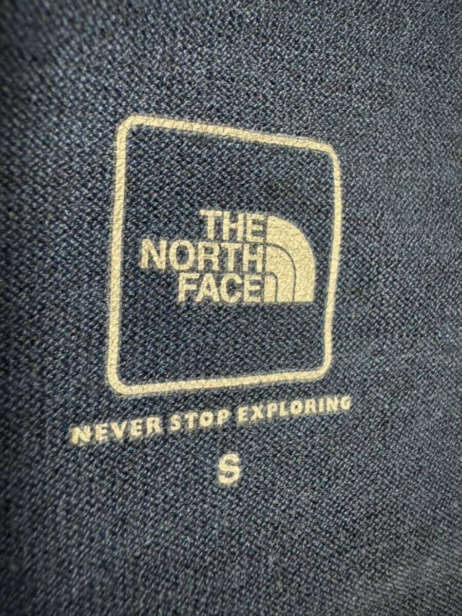 THE NORTH FACE(ザ・ノースフェイス） BB Heather Logo Tee（ヘザーロゴティー）NT31611 希少七分袖 ネイビー S 春先に最適！GOLDWIN正規品の画像3