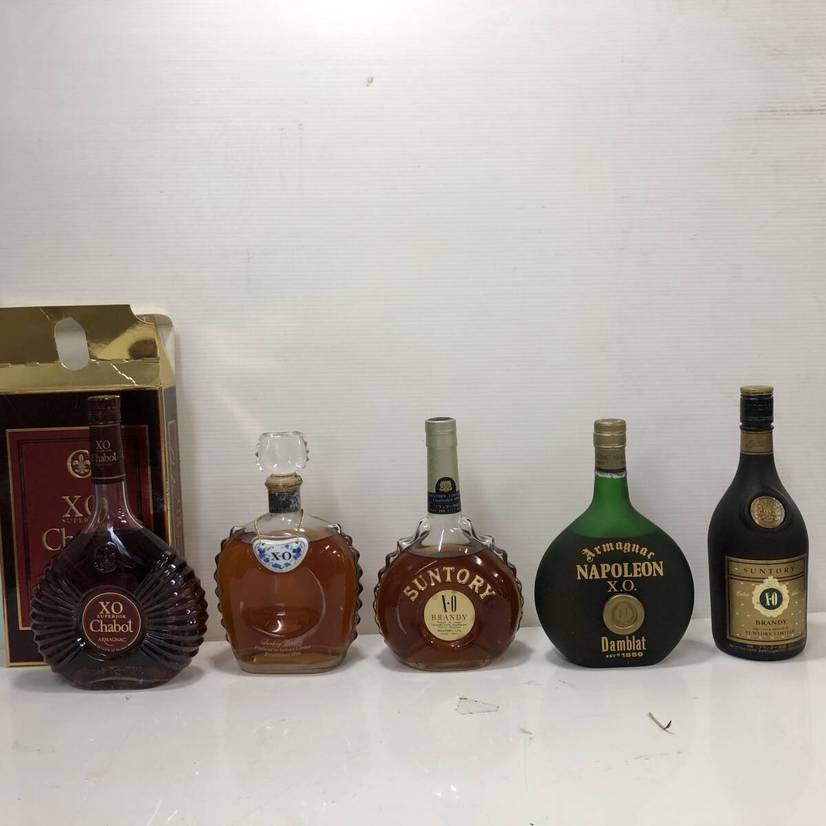 【未開栓】ブランデー コニャック 5本セット XO アルマニャック chabot SUNTORY SUNTORY Dambat SUNTORY 特級の画像1