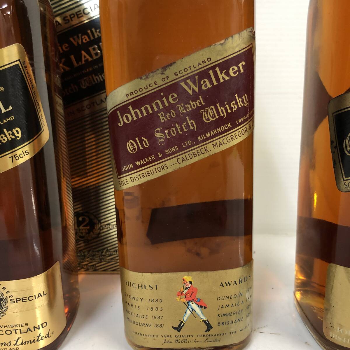 【未開栓】スコッチウイスキー SCOTCH WHISKY ジョニーウォーカー JOHNNIE WALKER 4本セット 古酒 750ml 760mlの画像4