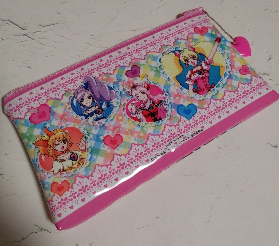 プリキュアペンケース《新品・2009年物》プリキュアポーチ　映画フレッシュプリキュア 