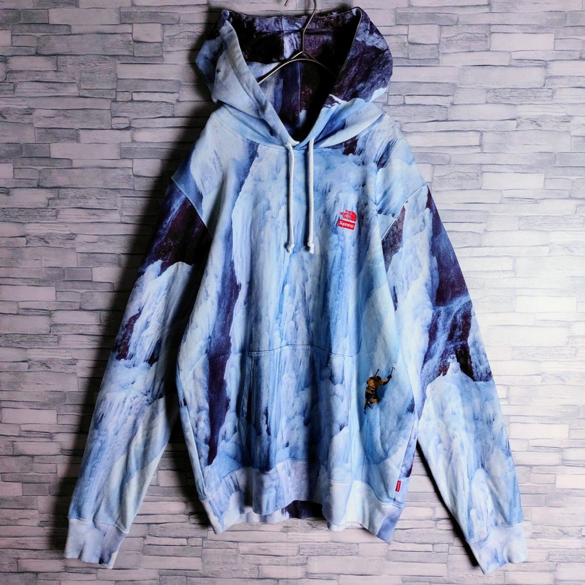 【最高デザイン】Supreme × THE NORTH FACE☆ICE CLIMBパーカー　水色　シュプリーム×ノースフェイス 