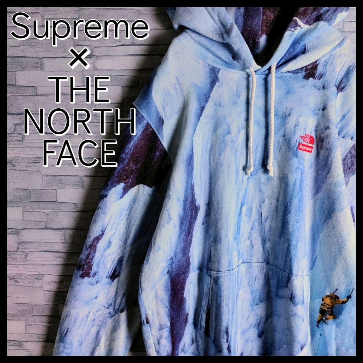 【最高デザイン】Supreme × THE NORTH FACE☆ICE CLIMBパーカー　水色　シュプリーム×ノースフェイス 