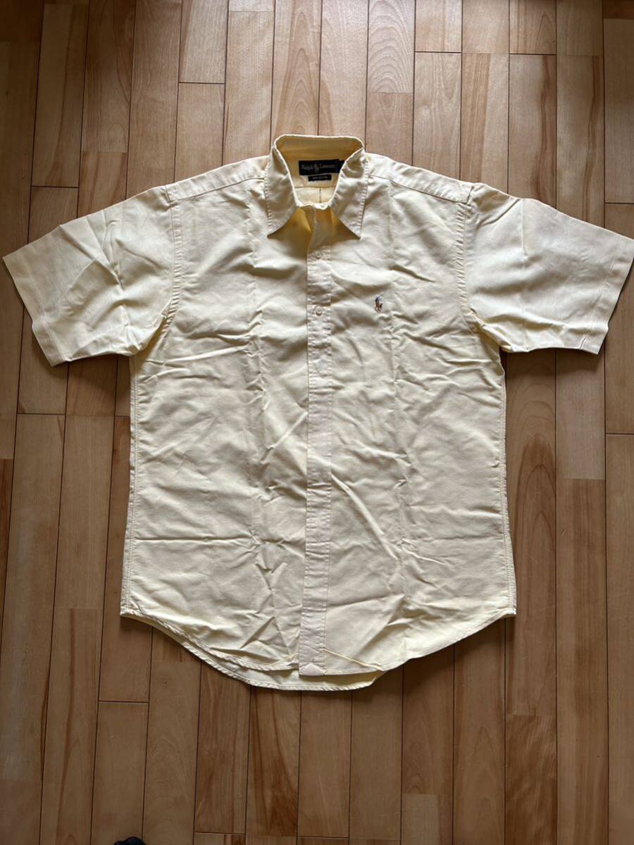 【未使用品】RALPH LAUREN/ラルフローレン 半袖シャツ Ｙシャツ イエロー サイズ表記M（L位）の画像1