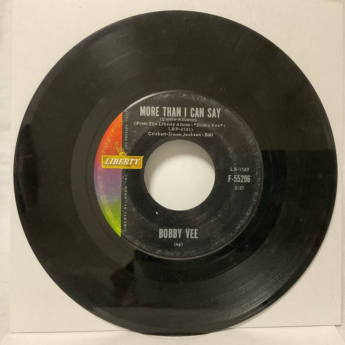 【EP 7インチレコード】Bobby Vee 50s60s 視聴 R&R R&B Rockabilly Doo-wop British Invasion Jazz Blues Country Soul_画像1