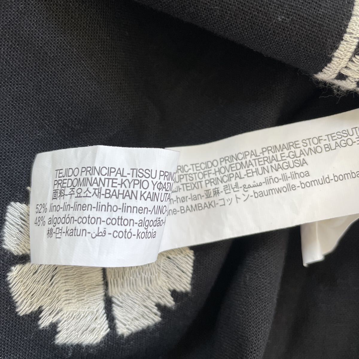 ZARA 大人素敵スタイル リネンコットンブレンド エンブロリダリー刺繍 ブラック ジャケット 羽織り 冷房対策 サイズS ザラ♪の画像8