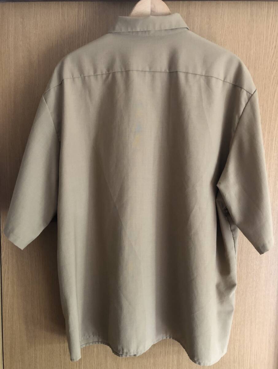 【美品】COOTIE T/W Work S/S Shirt Beige XL CTE-19S402 クーティー 半袖ワークシャツ ベージュ_画像2