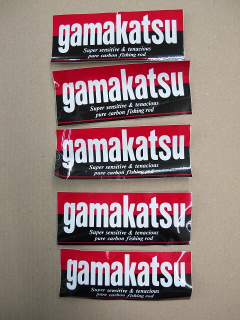 【Gamakatsu】がまかつ・ステッカー5枚・難ありの画像1