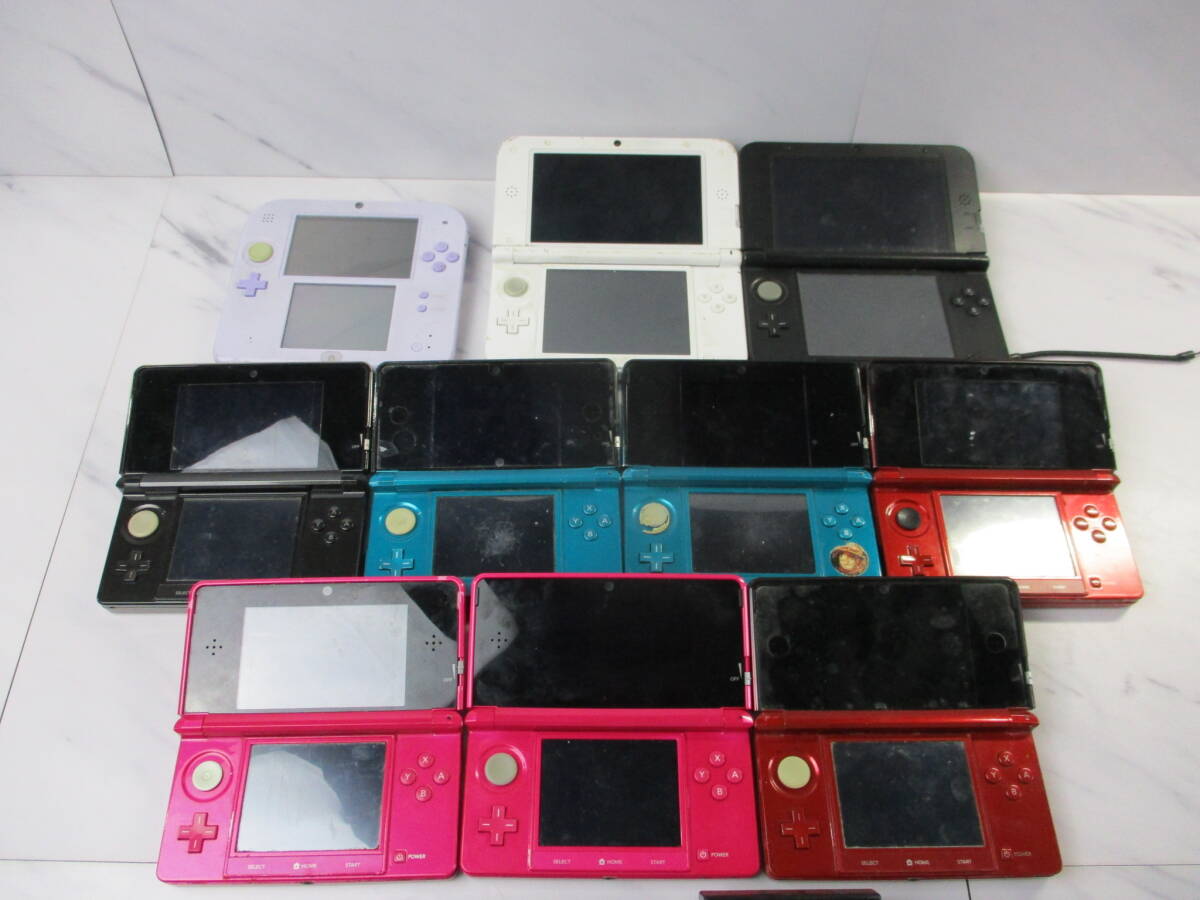 S14 棚29 現状品 ジャンク品 Nintendo 3DS 3DSLL 2DS 10台セット まとめ売り ニンテンドー 任天堂 携帯ゲーム機 の画像3