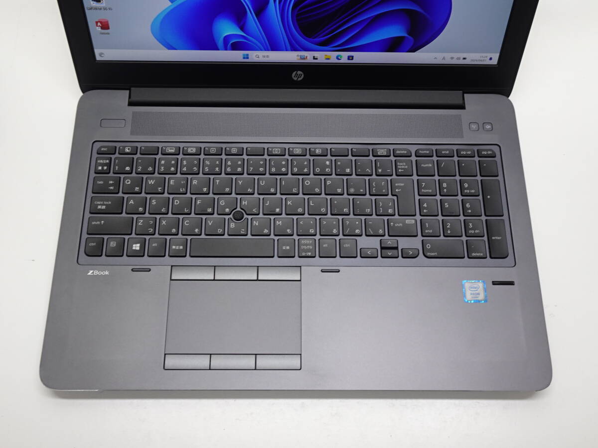 HP ZBook Studio G3 Xeon E3-1505M v5 メモリ16B SSD 256GB HDD 1TB 15.6インチ 高解像度1920X1080 Win11 Nvidia Quadro M2000M 管BD-356の画像2