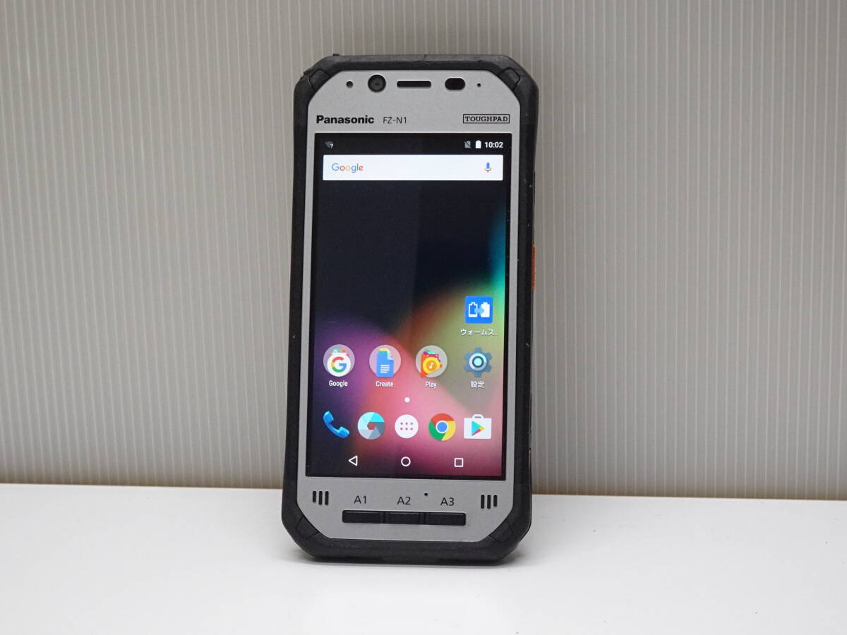 Panasonic TOUGH PAD FZ-N1 ハンディターミナル Android v5.1.1 docomo版 タフパッド 充電器 ACアダプター付き パナソニック 管AN-872_画像2