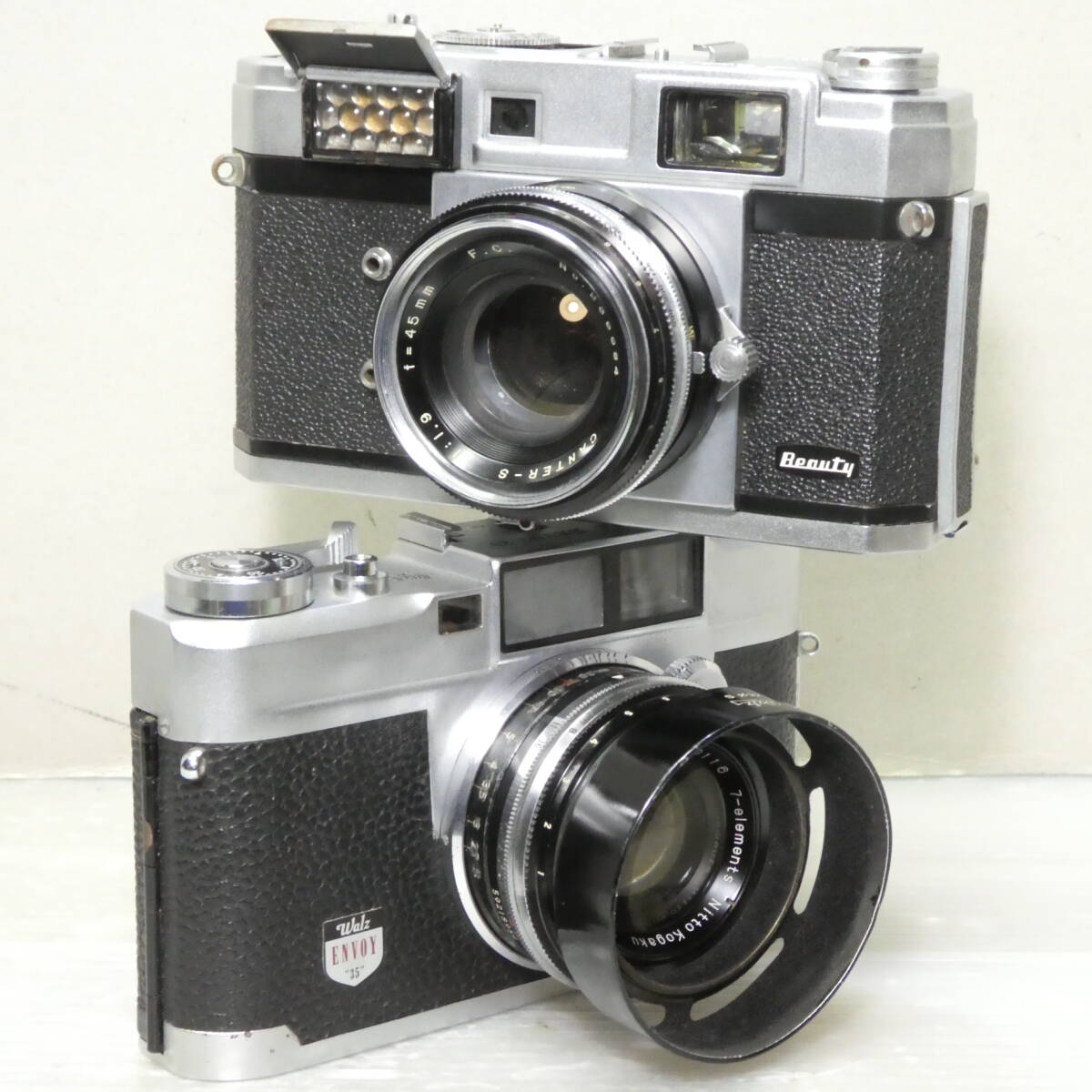 フイルム(コンパクト)カメラ(598)  Beauty Super L CANTER-S 1.9/45 Walz ENVOY35 S KOMINAR 1.9/48 ジャンクセットの画像1