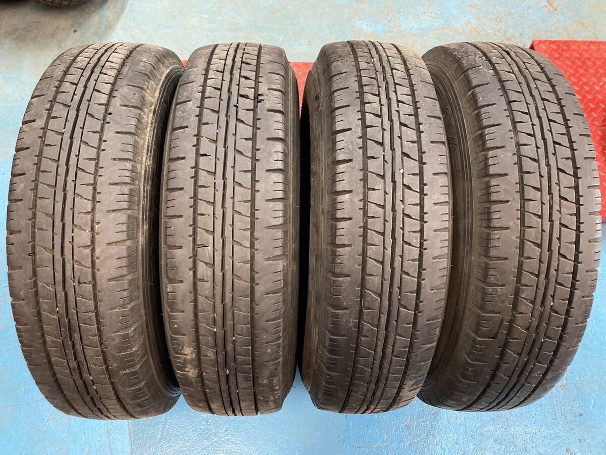 200系ハイエース 純正スチール 15インチ ダンロップ エナセーブ VAN01 195/80R15 107/105 2019年 パンク修理歴あり_画像5