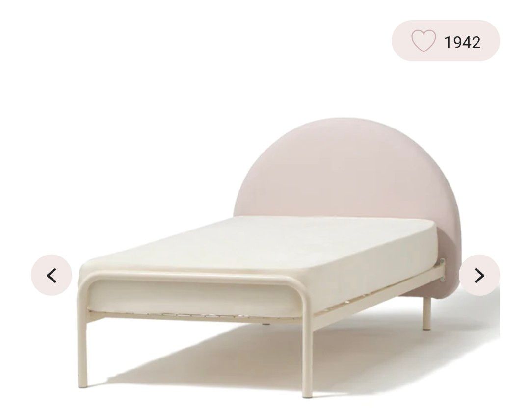 Francfranc ミニュイ ピンク シングルベッド マットレス付き Francfranc ミニュイ ピンク シングルベッド マットレス付き
