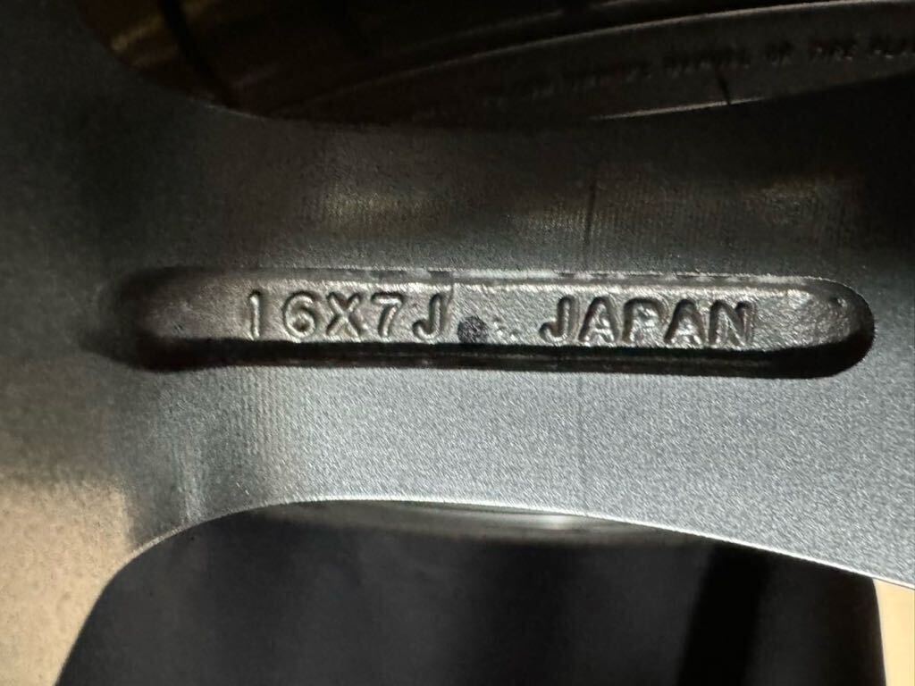 DHS ダウンヒルスペシャル 人気モデル7j 16インチ 7JJ+38 114.3 5穴 205/50-16 TOYO R1R ハイグリップタイヤ付き TE37似の画像9