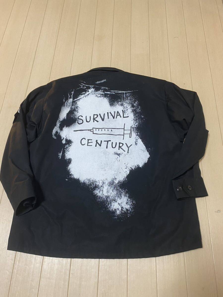 WTAPS ダブルタップス 21SS JUNGLE 02/LS/COTTON.RIPSTOP SURVIVAL CENTURY ジャングル ロングスリーブ シャツ リップストップ ブラックの画像2