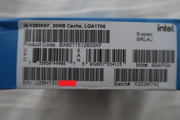 動確済 Core i5-12600KF 10C16T 最大4.9GHz LGA1700 AlderLake 定格での使用のみの画像6