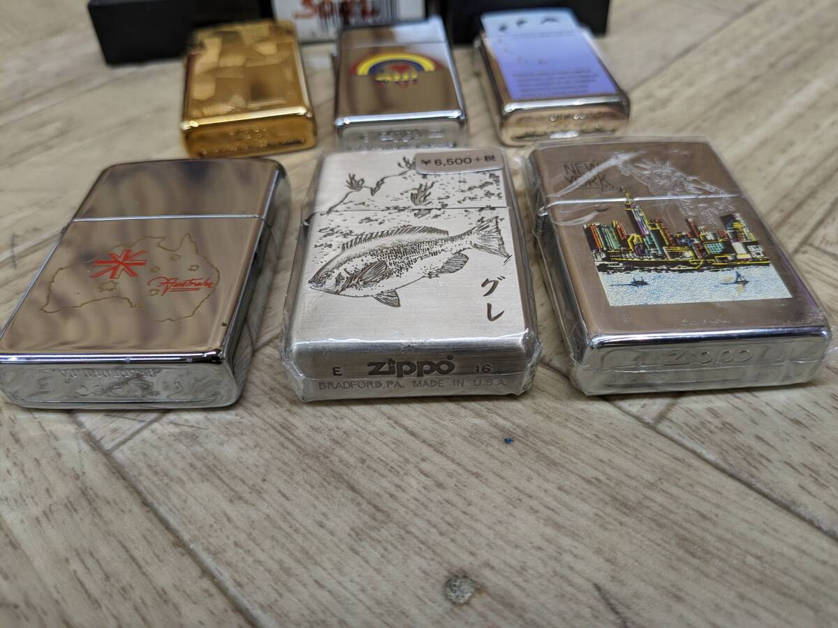 未使用 ZIPPO ジッポー ニューヨーク オーストラリア フィジー 他 6個セット_画像4