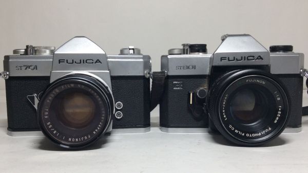 【未点検・未清掃】FUJICA ST701 / FUJICA ST801 フジカ フィルムカメラ【2台+3本セット】_画像2