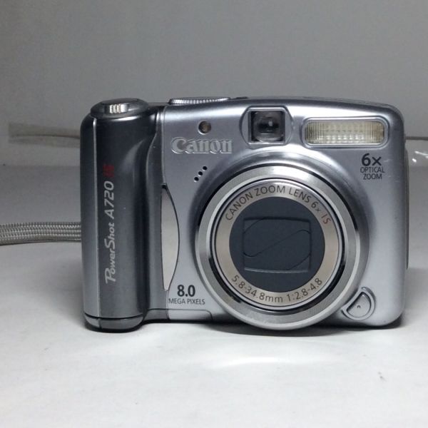 【未点検・未清掃】Canon キャノン Power Shot A720 IS デジタルカメラ 単三電池駆動 箱付属の画像2