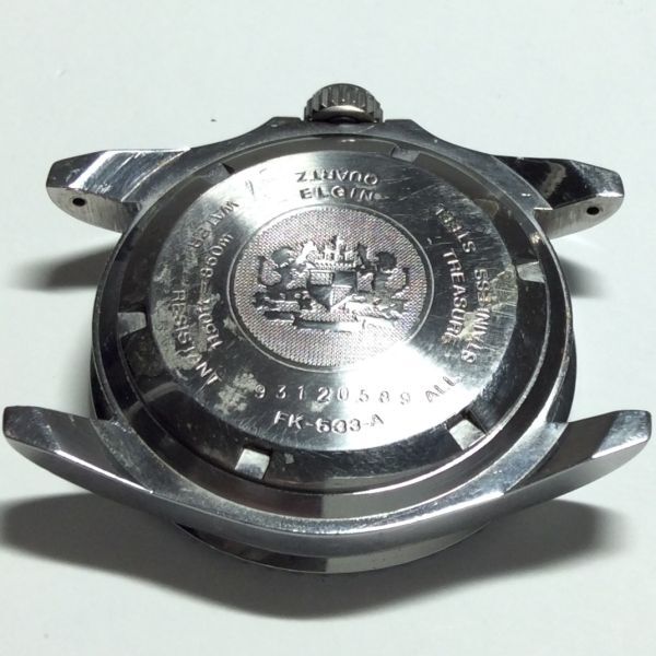 【未点検・未清掃】ELGIN FK-533-A エルジン 24時間計 ダイバーズ 腕時計_画像3