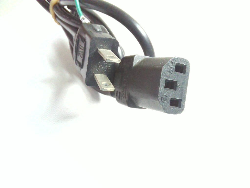 AC電源ケーブル 電源コード 1.8m 電源変換ケーブル 3P-2P （125V 7A）の画像1