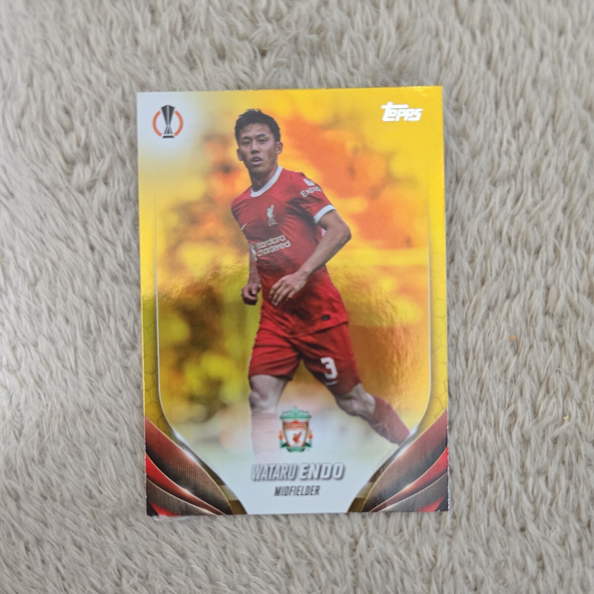 2023-24 Topps UEFA Club Competitions 遠藤航 リバプール 50枚限定の画像1