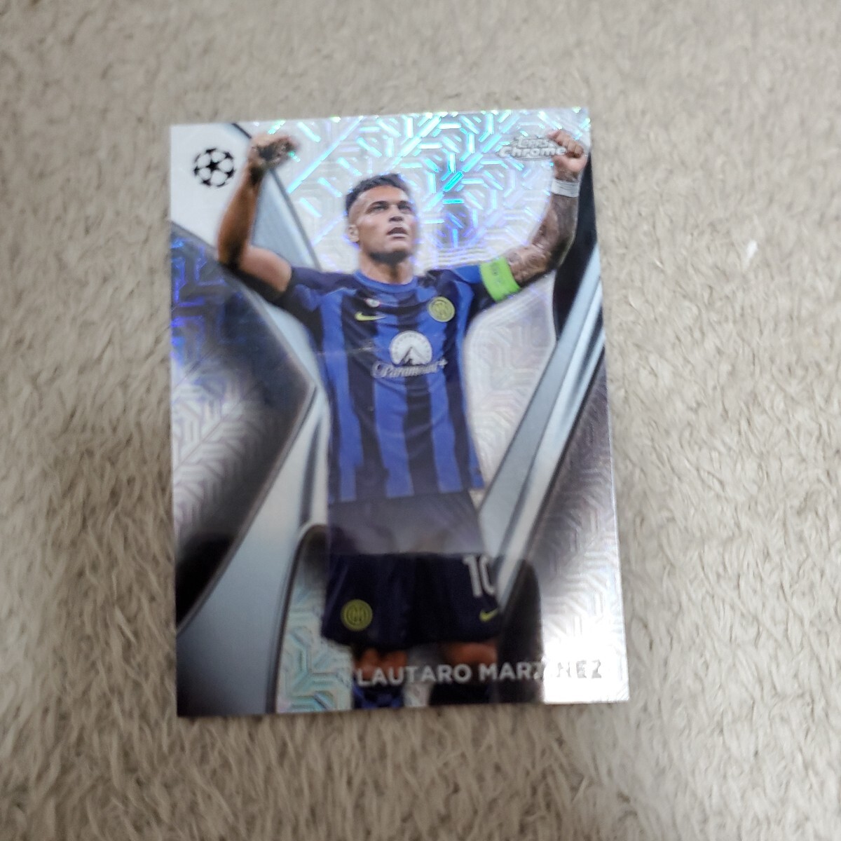 lautaro martinez 2023-24 Topps Chrome Mojo Refractor UEFA Club RARE Case Hit SSPの画像1