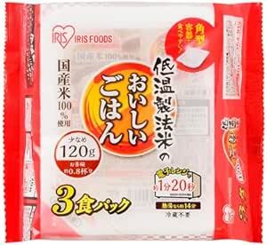 アイリスオーヤマ パックご飯 国産米 100% 低温製法米 非常食 米 レトルト 120g ×3_画像2