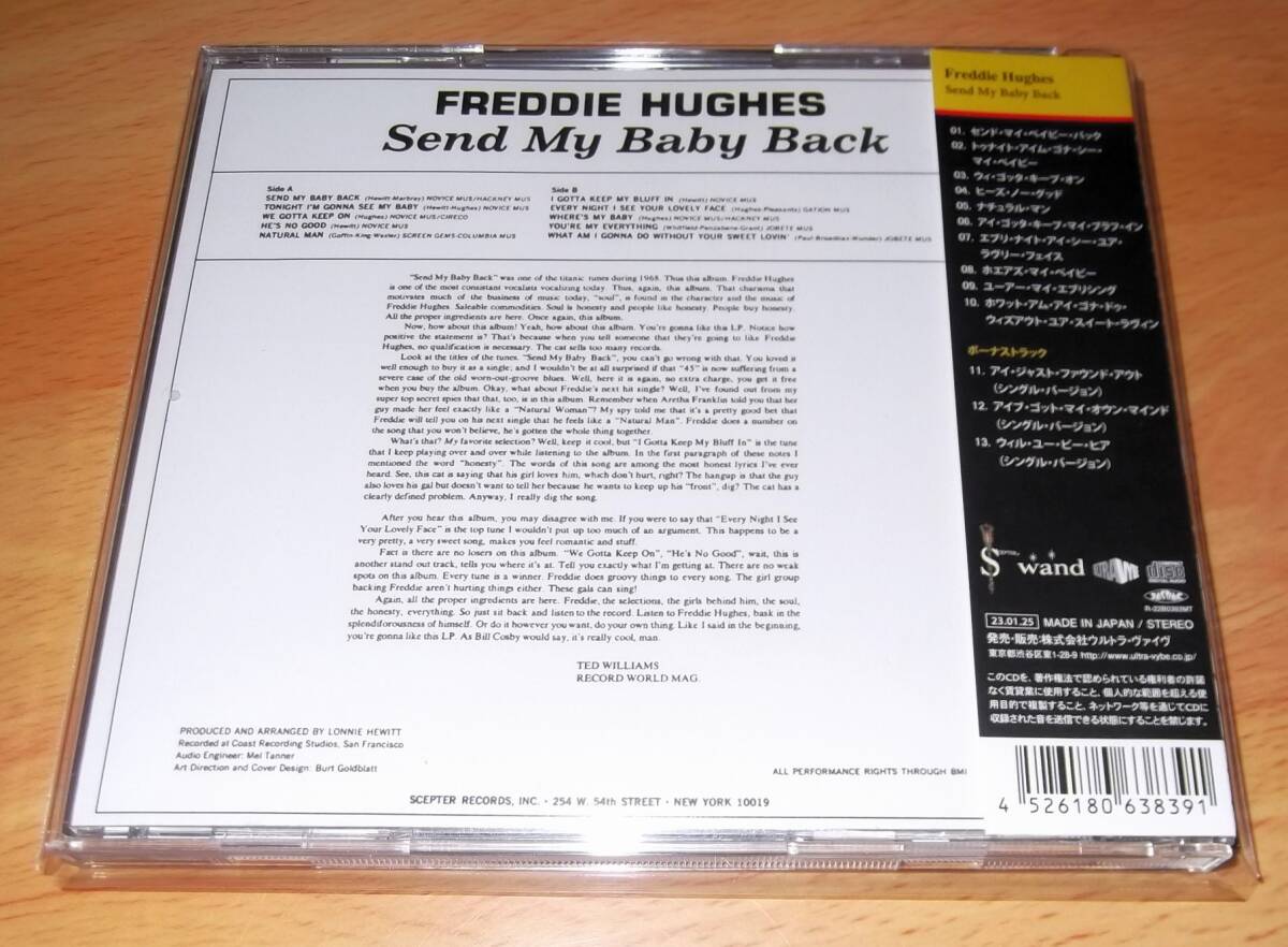 FREDDIE HUGHES / Send My Baby Back +3