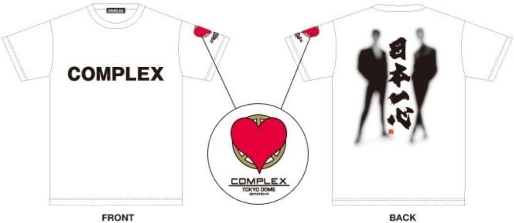 * новый товар не использовался *COMPLEX Япония один сердце футболка размер XL белый Hotei Tomoyasu Kikkawa Koji 