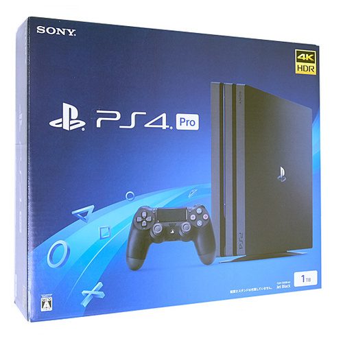 【中古】SONY プレイステーション4 Pro 1TB ジェット・ブラック CUH-7200BB01 元箱あり [管理:1350007738]_画像1