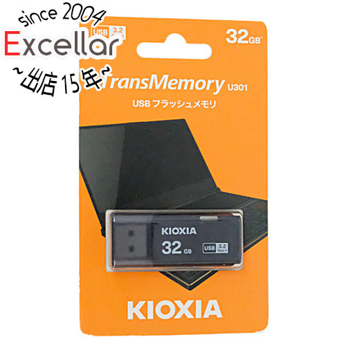 【ゆうパケット対応】キオクシア USBフラッシュメモリ TransMemory U301 KUC-3A032GK 32GB ブラック [管理:1000024599]_画像1