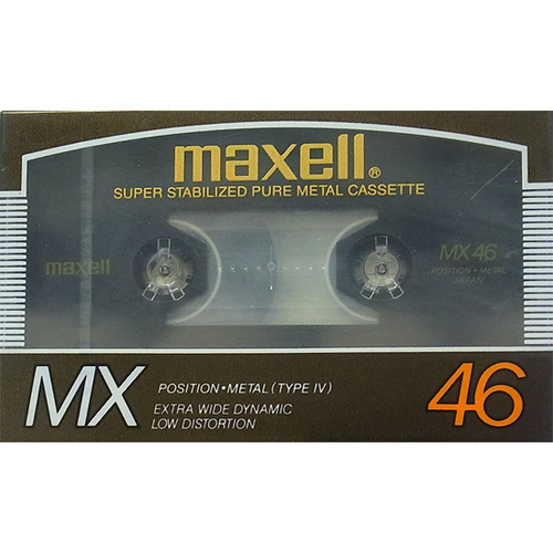 【ゆうパケット対応】maxell メタルカセットテープTYPE IV 46分 MX 46 [管理:1100043884]の画像1