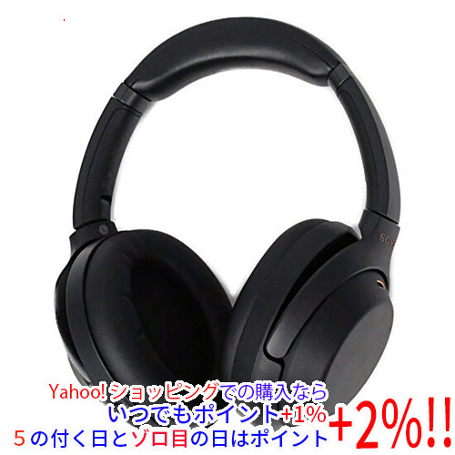 【中古】SONY ワイヤレスノイズキャンセリングヘッドホン WH-1000XM3(B) ブラック 元箱あり [管理:1150011143]_画像1