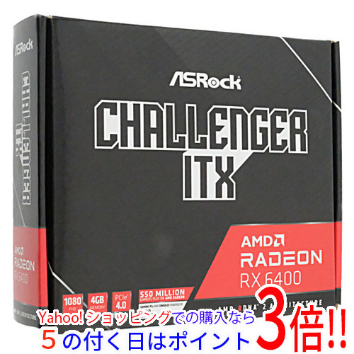 【中古】ASRock製グラボ Radeon RX 6400 Challenger ITX 4GB PCIExp 4GB 元箱あり [管理:1050021084]_画像1