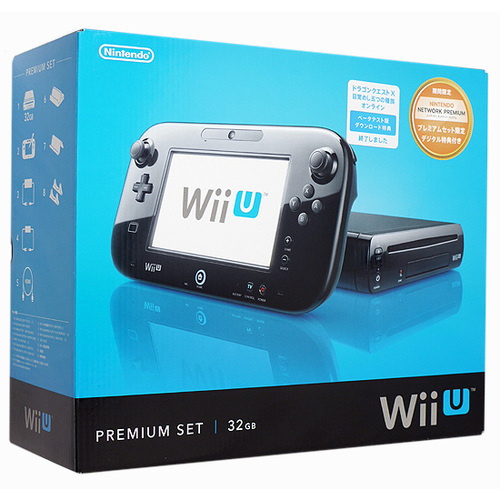 【中古】任天堂 Wii U PREMIUM SET kuro 32GB 元箱あり [管理:1350001825]_画像1