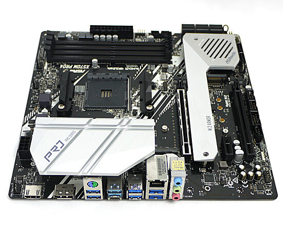 【中古】ASRock製 MicroATXマザーボード X570M Pro4 SocketAM4 元箱あり [管理:1050013446]の画像2