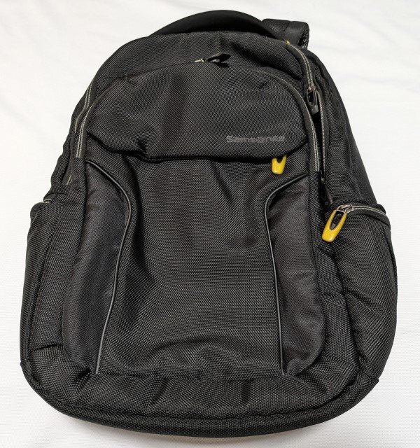 # Samsonite rucksack backpack Day Pack tote bag ( inside part storage possibility ) black postage nationwide equal Y1500 including in a package NG Samsonite#