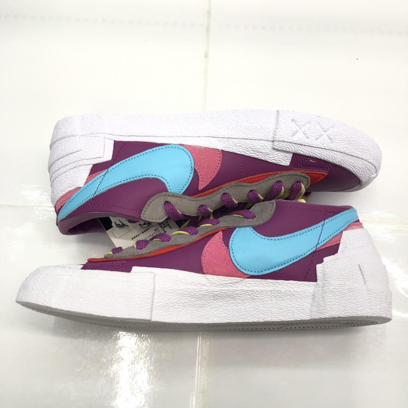 【中古】NIKE BLAZER LOW SACAI KAWS DM7901-500 パープル ホワイト サイズ27cm ナイキ ブレイザー[249008249481]_画像5