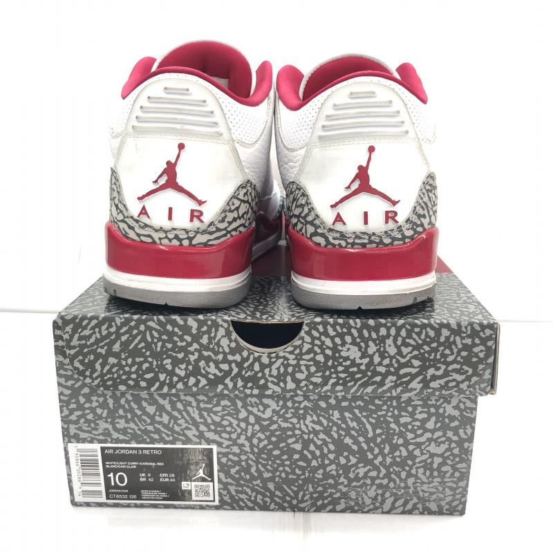 【中古】NIKE AIR JORDAN 3 Cardinal Red サイズ28cm CT8532-126[240091352333]_画像4