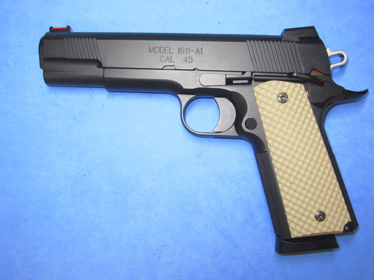 ▼⑯ WA 限定 M1911-A1 ノバック・カスタム Ver.3 ワッフル・グリップ (専用ウエイト付属) _画像9