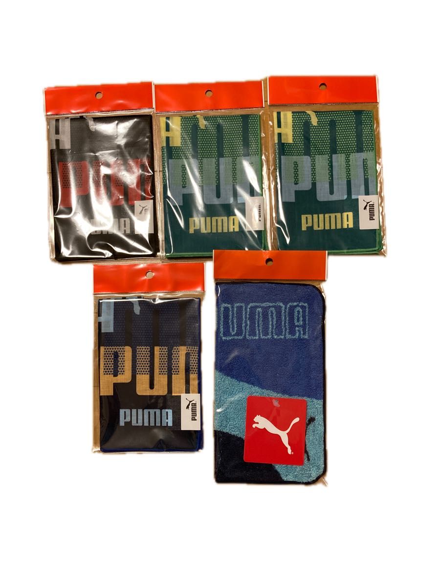 新品 PUMA プーマ ハンカチ 5枚セット