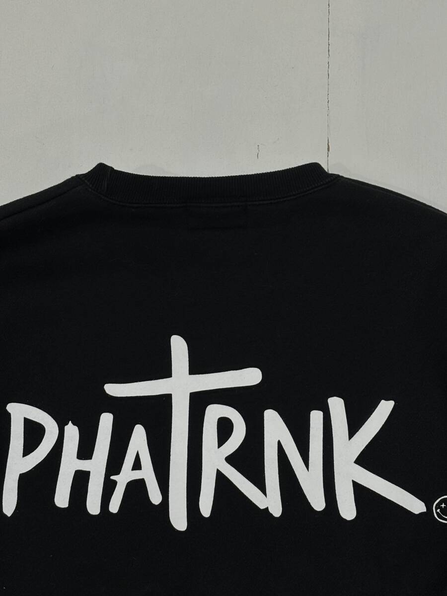 PHATRNK】ファットランク ロゴ プリント クルーネック PHATRNK】ファットランク ロゴ プリント クルーネック