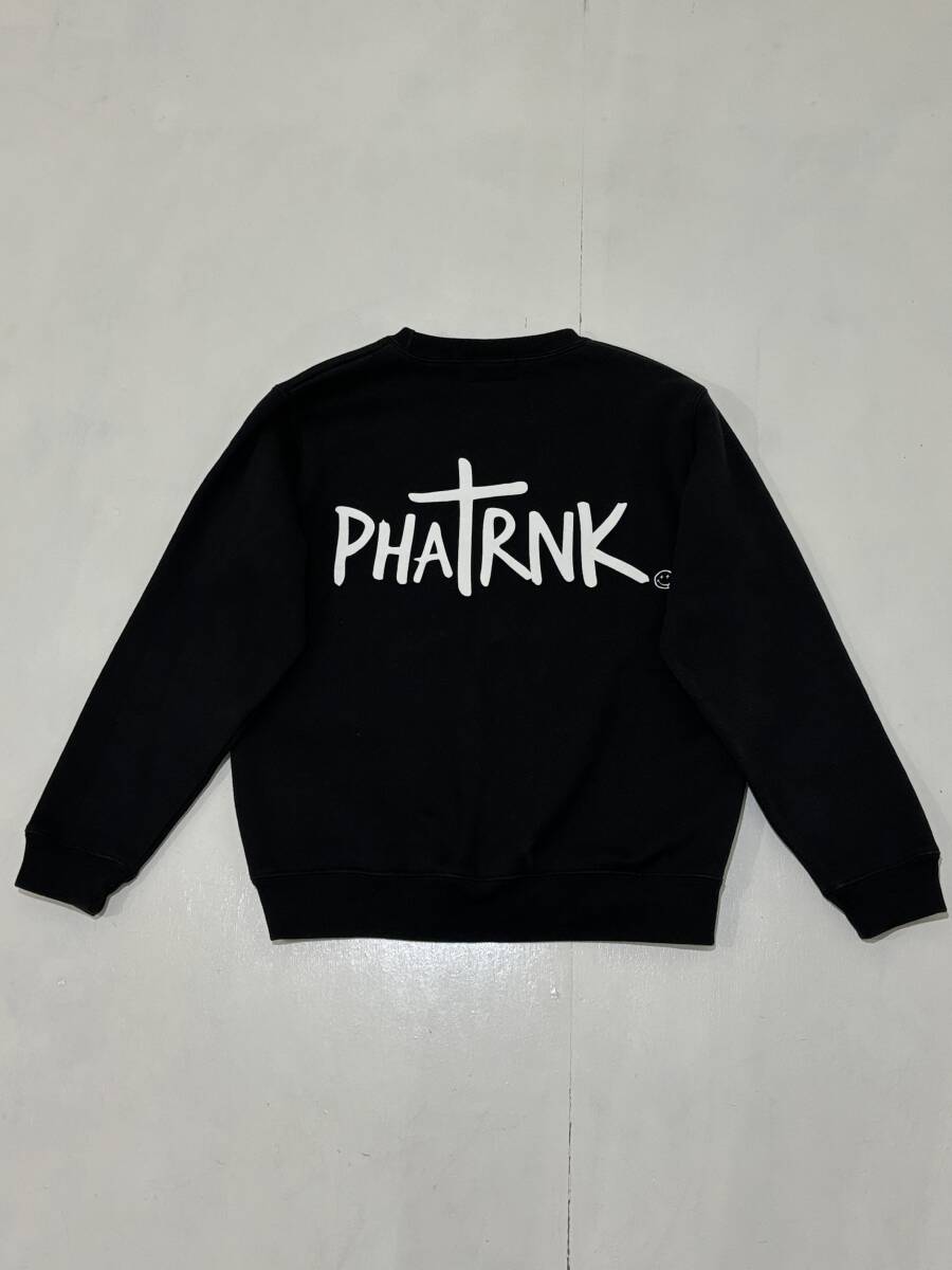 PHATRNK】ファットランク ロゴ プリント クルーネック PHATRNK】ファットランク ロゴ プリント クルーネック
