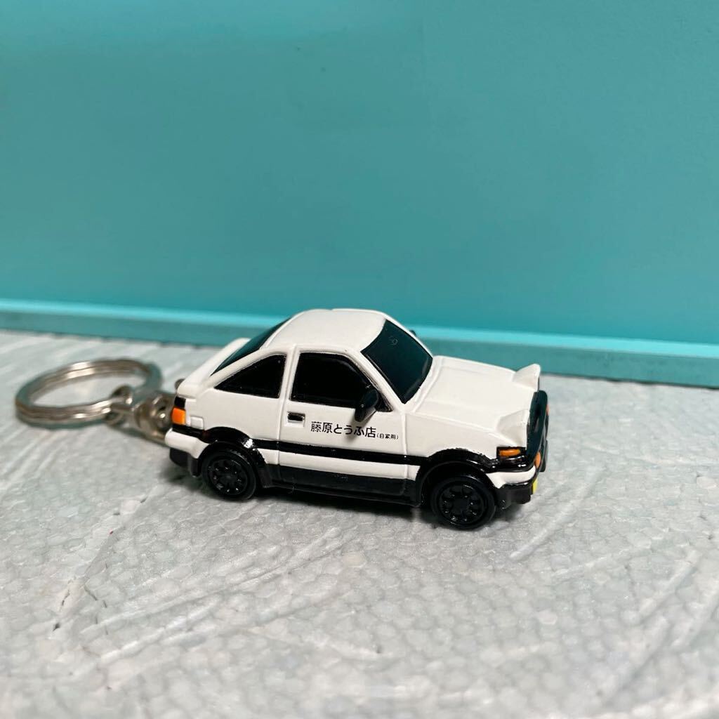 AE86トレノ 頭文字D イニシャルD 藤原とうふ店 ミニカー キーホルダー パッシングライト 美品 当時物 中古品の画像7