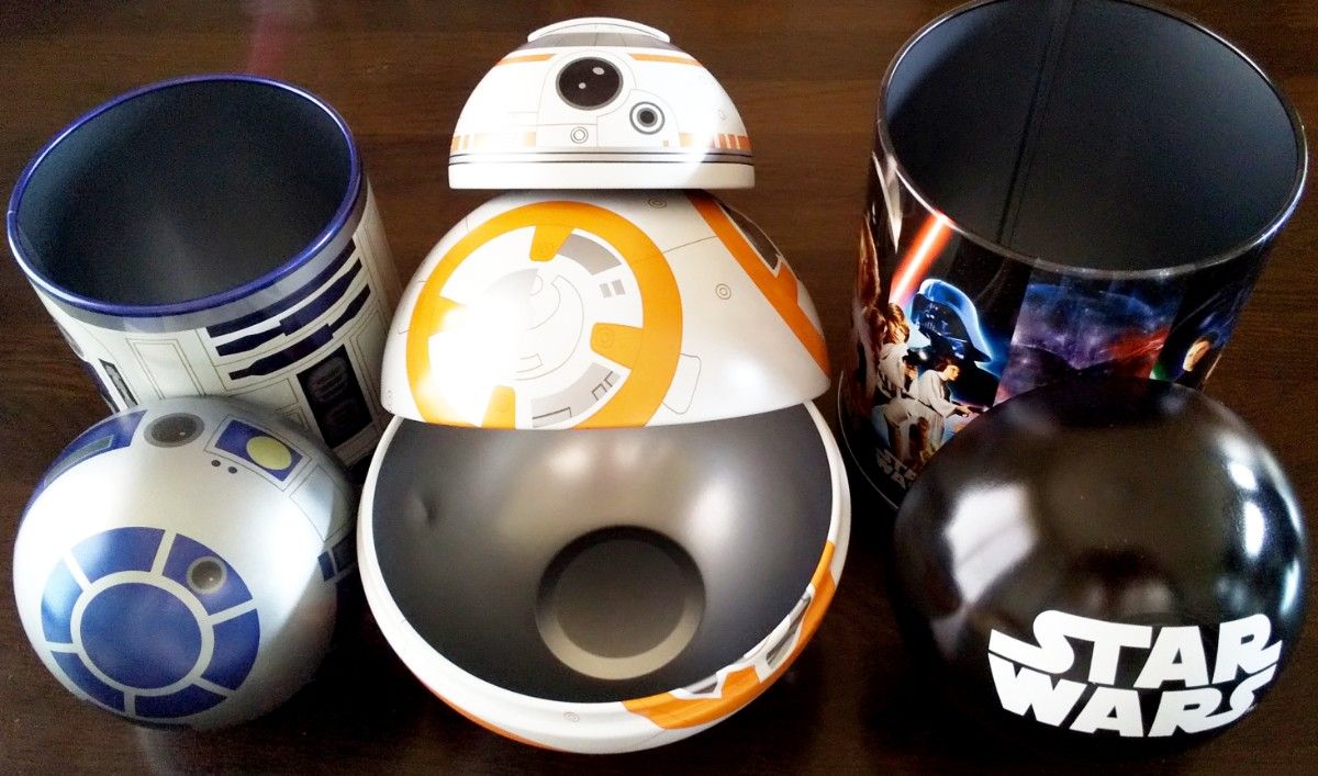 スターウォーズ 空き缶 3点セット BB-8 R2-D2 小物入れ ディズニー